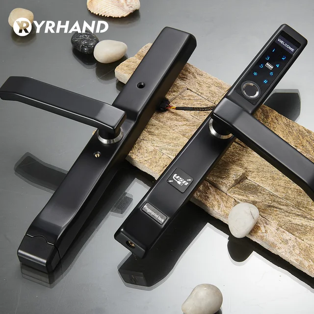 Buy European Type Aluminium Door Smart Fingerprint