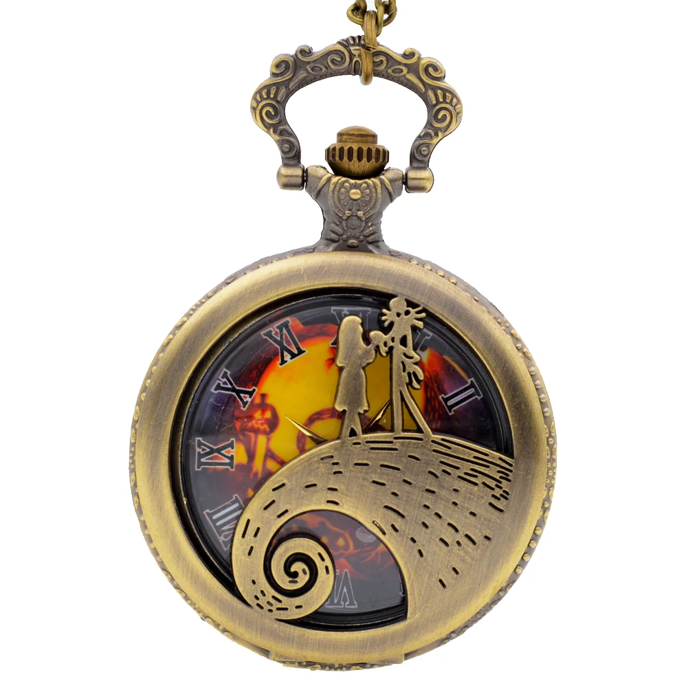 black jack tim burtons the nightmare before christmas quartz pocket watch necklace pendant mens womens xmas gift feminino reloj in pocket fob watches - Nightmare Before Christmas Watch Online black jack tim burtons the nightmare before christmas quartz pocket watch necklace pendant mens womens xmas gift feminino reloj in pocket fob watches - Nightmare Before Christmas Watch Online