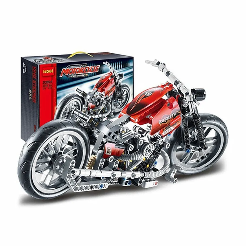 

378PCS Motorcycle Assembling Building BlocksToy Technic Motorcycle Exploiture Model Harley Vehicle Building Bricks Block Set Toy