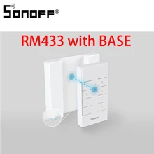 SONOFF RM433 База 8 ключей многоцелевой пользовательский 433 МГц RF пульт дистанционного управления работает с RF/Slampher/4CH Pro/TX серии/RF мост