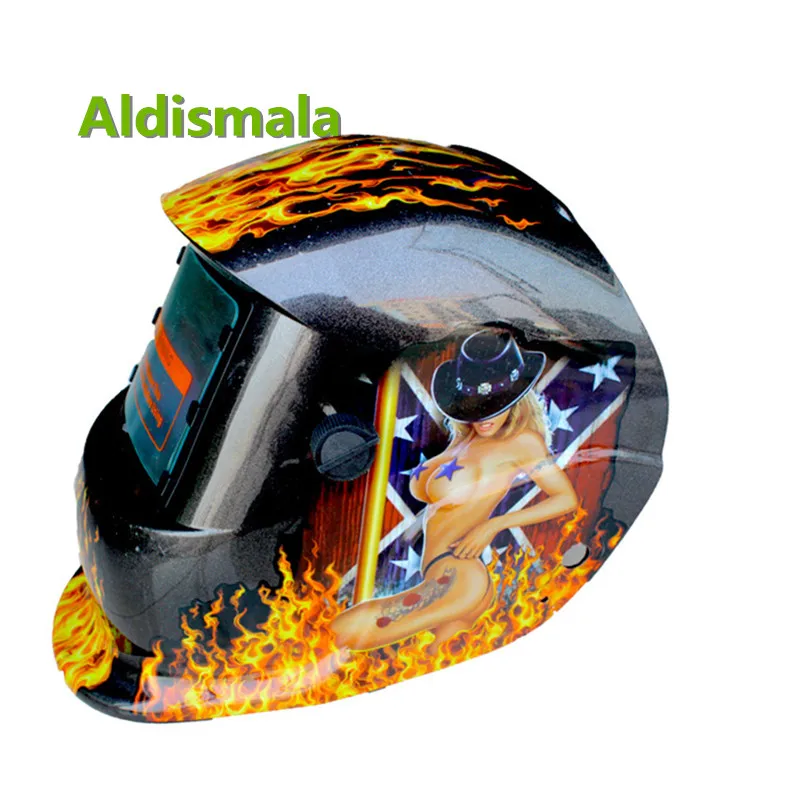 Aldismala NEUE Solar Auto Verdunkelung Schweiß Helm Automatische Variable Schönheit Muster Maske Schutz Schweißen Maske/Helm/Schweißen