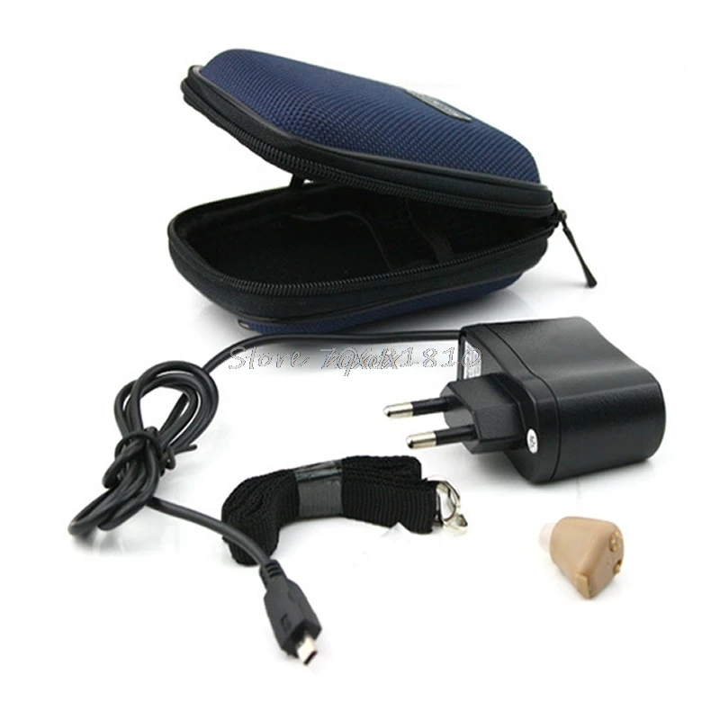 

Rechargeable Acousticon In Ear Hearing Aid Aids Audiphone Sound Amplif EU Plug Z07 Drop ship