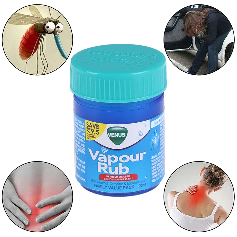 Cooling Balm Ointment Anti Mosquito Headache Toothache Dizziness Essential Oil