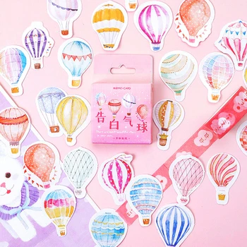 

46 Pcs Confession Balloon Stickers Set Decorative Stationery Stickers Scrapbooking DIY Diary Album Stick Lable
