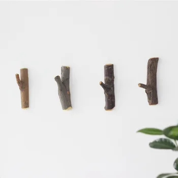 

collalily Nordic Forest Wood Modern Design Wall Door clothes Robe Hook Rack for corridor room bathroom bedding coat Rails Decor