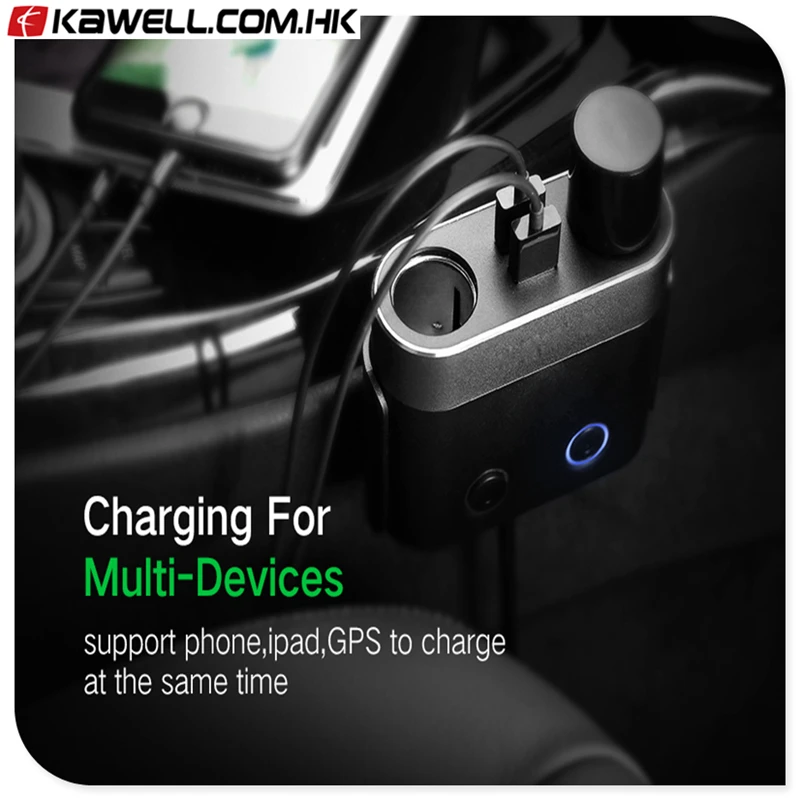 

10 pcs a lot Dual USB Car Charger Support Car Recorder Universal Mobile Phone Car-Charger with Expander charger