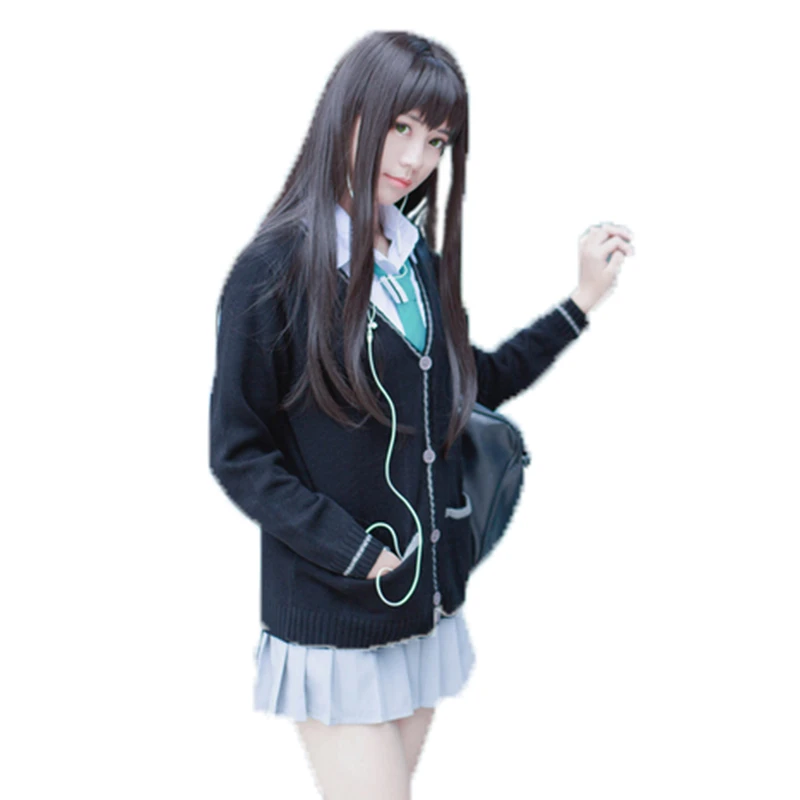 アニメ凛渋谷コスプレ衣装の制服jk女の子シャツ セーター スカート ネクタイ 靴下11 Cosplay Costume Uniform School Shirtscostume Cosplay Aliexpress