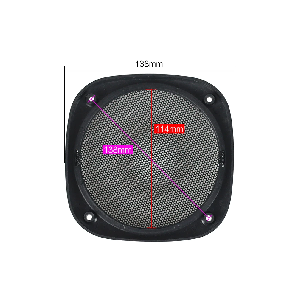 GHXAMP 2 шт. 5 дюймов Автомобильный Динамик гриль сетка защитная крышка ABS