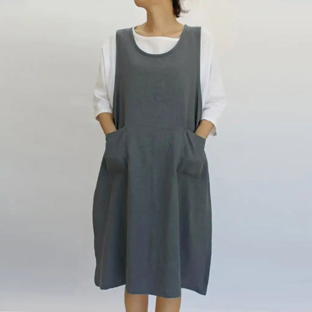 maxi pinafore dress