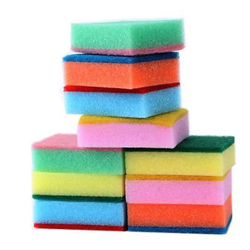 

10PCS Cleaning Sponges Universal Sponge Brush Set Kitchen Cleaning Tools Helper
