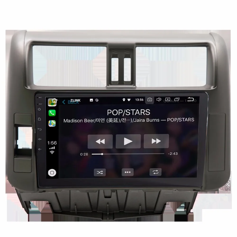 Discount 9" Android 8.0 Octa Core Car GPS Navigation System For Toyota Land Cruiser Prado 2010~2013 Multimedia Player 1