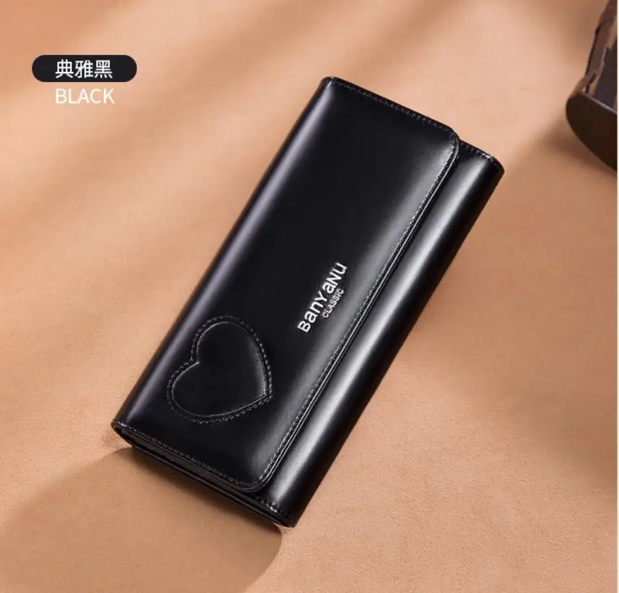 Высококачественный кошелек из искусственной кожи, женский длинный 2019, новый корейский кожаный бумажник с несколькими картами, винтажный