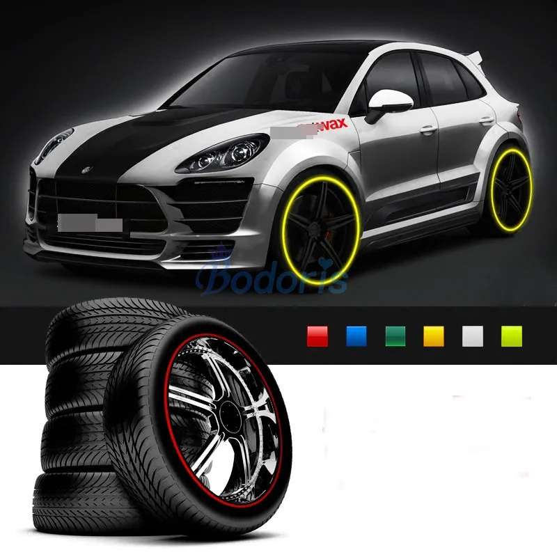 

For BMW Mini Cooper Clubman Cuntryman F54 F55 F56 R55 R56 Waterproof Reflective Wheel Rim Strip Sticker Car Styling Accessories