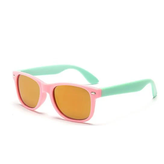 Высокое качество детские солнцезащитные очки Мальчики Девочки малышей антибликовые солнцезащитные очки UV400 очки ребенок Оттенки Óculos Infantil - Цвет линз: 3028 red