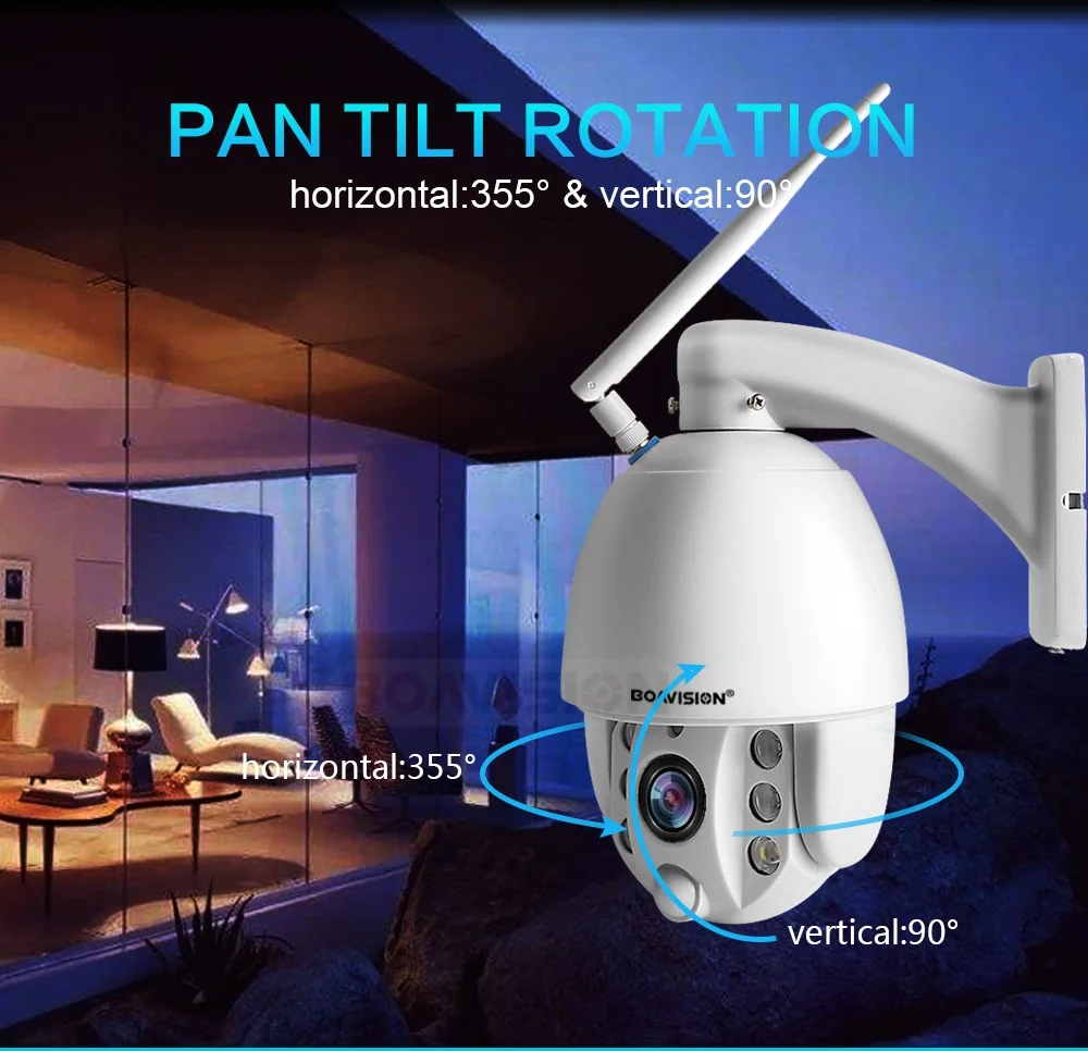 5X/10X зум 1080 P беспроводной PTZ IP камера Wi Fi Открытый Цвет ночного видения CCTV камера видеонаблюдения радар обнаружения двухстороннее аудио