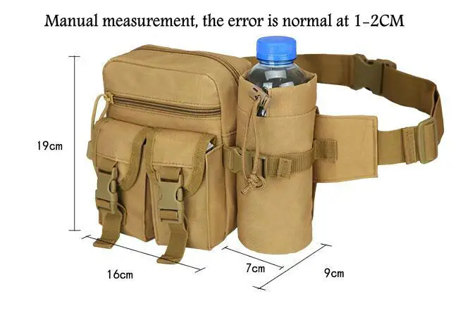 Для мужчин/Для женщин Открытый Путешествия Военный Молл Спорт Камера сумка держатель для бутылки с водой Водонепроницаемая поясная сумка