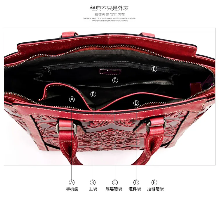 BETHD китайский национальный limelight слой натуральной кожи Сумочка масло воск тисненая сумка женская сумка