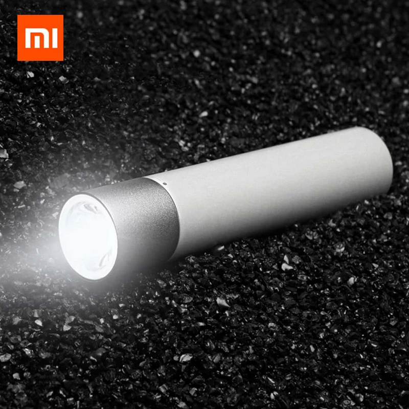 

New Arrival Xiaomi Portable Flashlight Adjustable Luminance Modes Rotatable Lamp Head Lithium USB Charging Port Battery 3350mAh