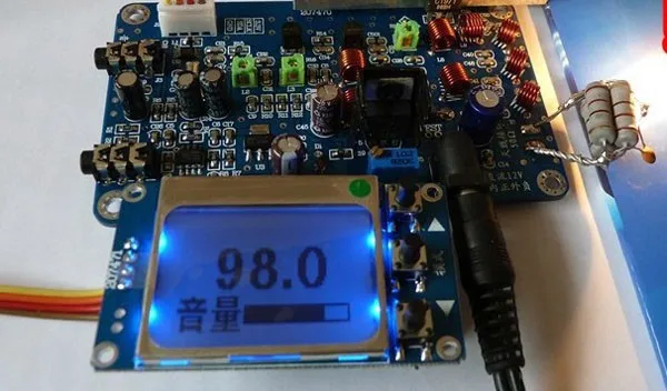US $26 99 | Radio Station DIY KIT 0 5W 7W Adjustable DSP + PLL Stereo FM Transmitter LCD Modulato-in Integrated Circuits from Electronic Components &