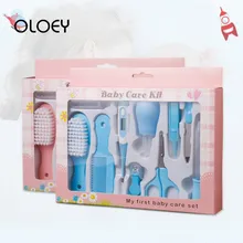 OLOEY/10 шт., Детская щетка для ухода за здоровьем, расческа, ножницы, пинцет, машинка для стрижки ногтей, капельница, Назальный аспиратор, зубная щетка, Ушная ложка