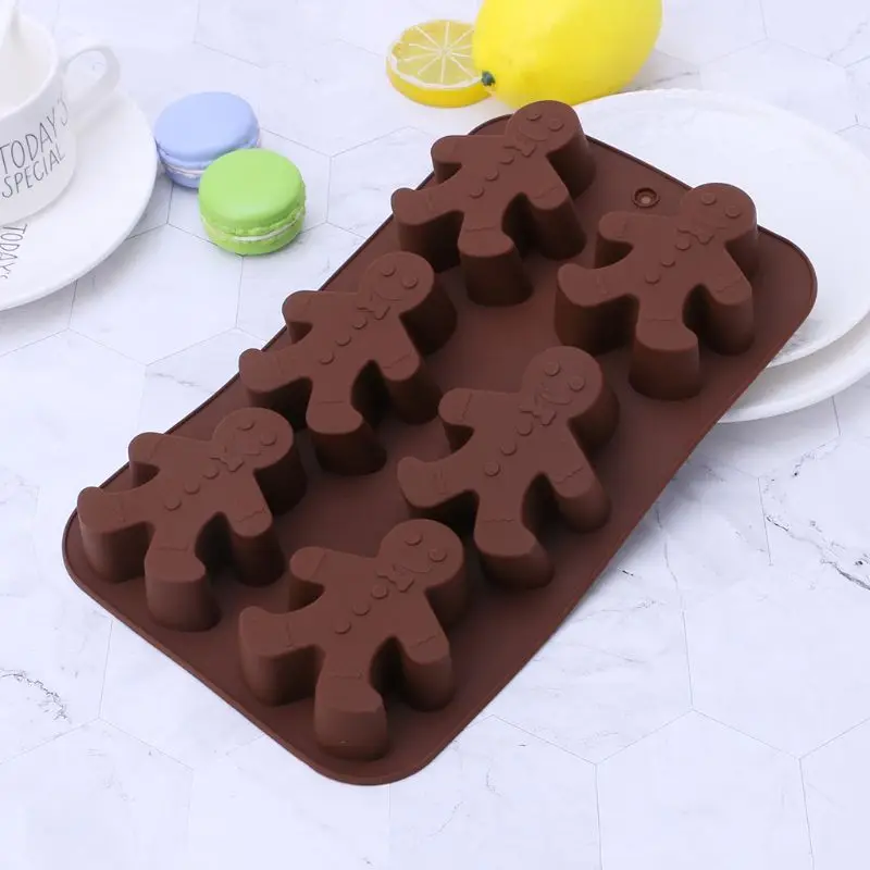 Силиконовая форма пряник человек помадка торт шоколад мастика форма для выпечки DIY