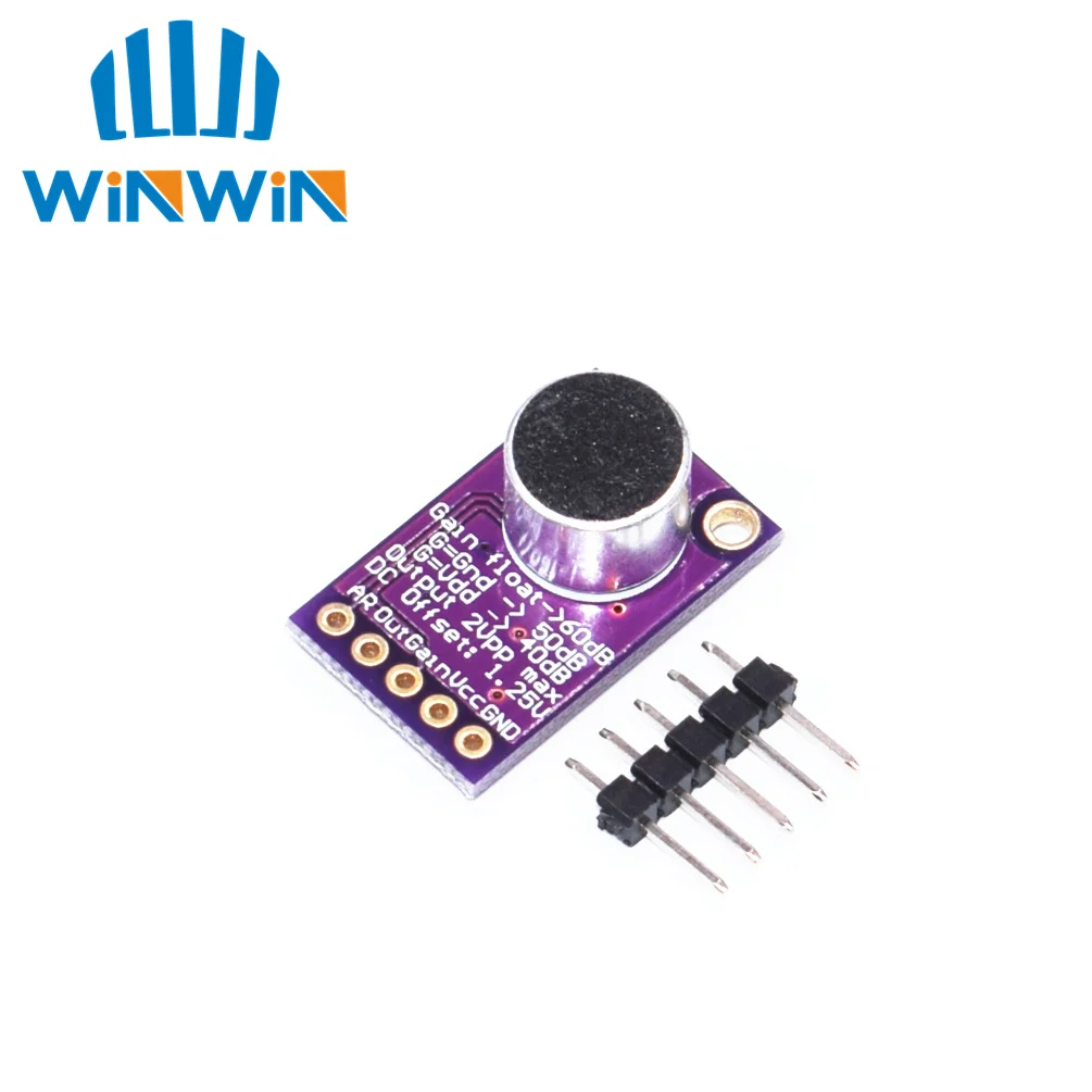 

Electret Microphone Amplifier Stable MAX9814 module Auto Gain Control