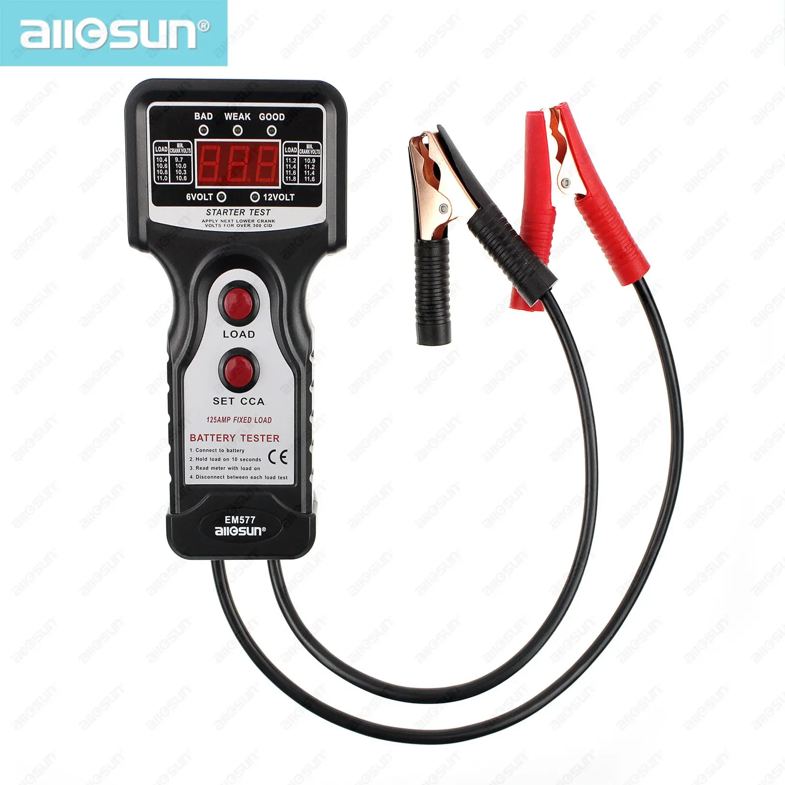 All Sun EM577 12V CCA Digital Automotive / Car Battery Tester for