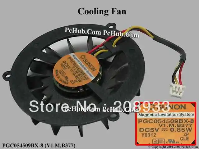 

For SUNON PGC054509BX-8 V1.M.B377 5V 0.85W notebook fan+cooling fan