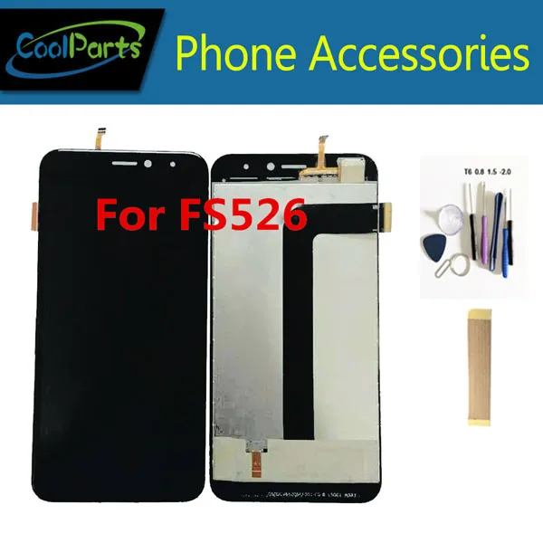 

For Fly Power Plus 2 FS526 FS 526 LCD Display Touch Screen Digitizer Sensor Assembly Black + Tools & Tape
