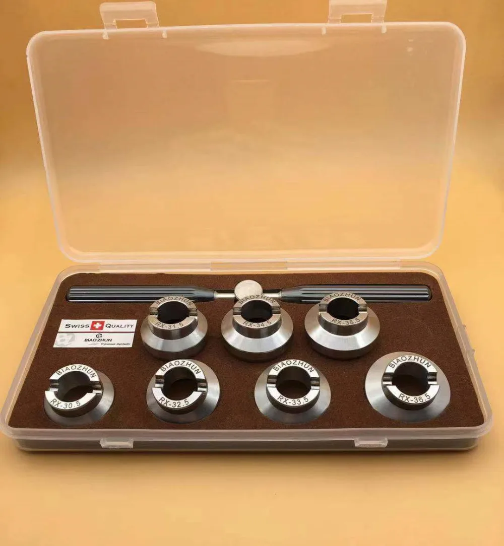 

Increased size handle Watch tool - 7pcs/set Watch back Case Opener removal Key for RLX (30.5MM-36.5MM)