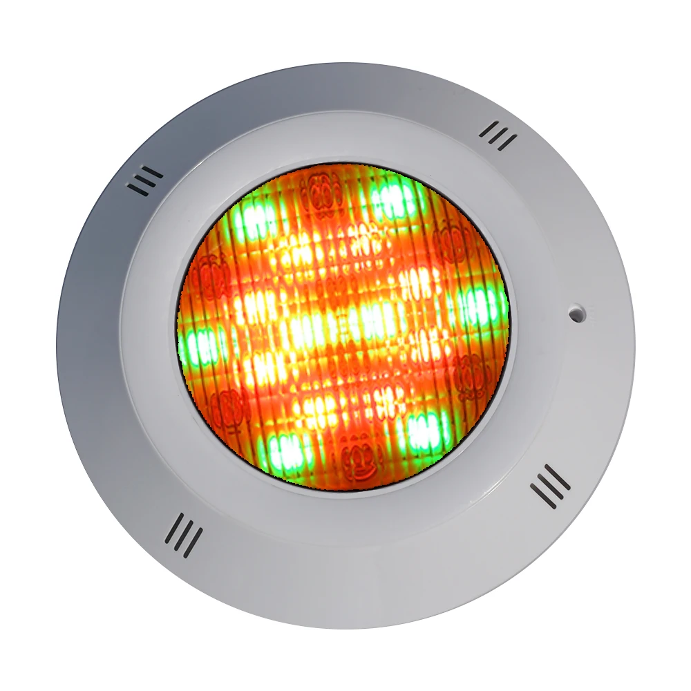 

LED swimming pool wall lamp RGB remote control colorful ABS plastic pool bottom lamp 18W24W underwater lamp