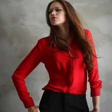 5 Colors Work Wear Ms. Chiffon Shirt 2016 Cardigans Blouses Ms. Big Yards Europe and The United Style Shirt