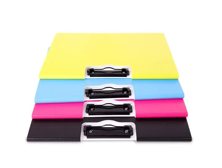 Балык A4 красочные модная вертикальной/горизонтальный складная доска зажимом планшет для бумаги с горизонтальной раскладкой складной Зажим Папка пластина зажим