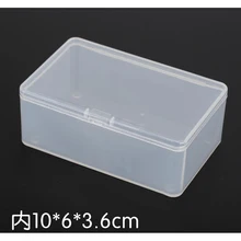 10 шт прозрачная пластиковая коробка для хранения PP-5 коллекции продуктов упаковочная коробка туалетный чехол Мини-Чехол Размер 10,5*6,5*4 см