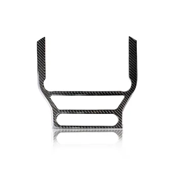 

For Ford Mustang Carbon Fiber Central Control Air Conditioning CD Panel Cover Trim Sticker Car Styling Accessories Cat Stickers