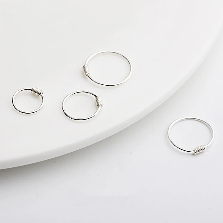 

Mini Small Hoop Earrings For Women Female 925 Sterling Silver Korean Style Minimalist Personalized Round Circle S925 Pendientes