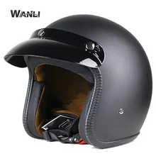 Casco de Moto 3/4 Casco de Moto Jet Casco Retro DOT aprobado Casco Moto Jet