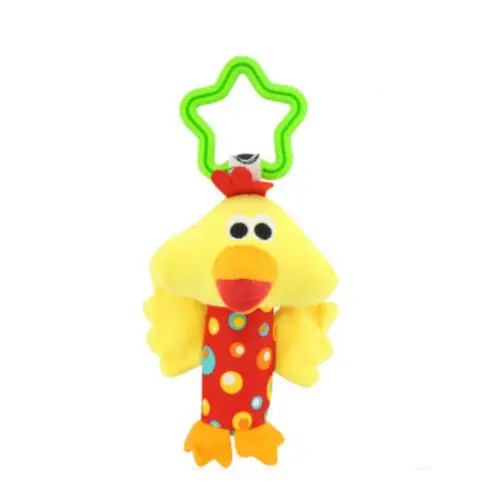 Newest Hot Kids Baby Infant Animal Plush Stroller Crib Pram Rattles Hanging Bell Play Toy Baby Rattles - Цвет: Chicken