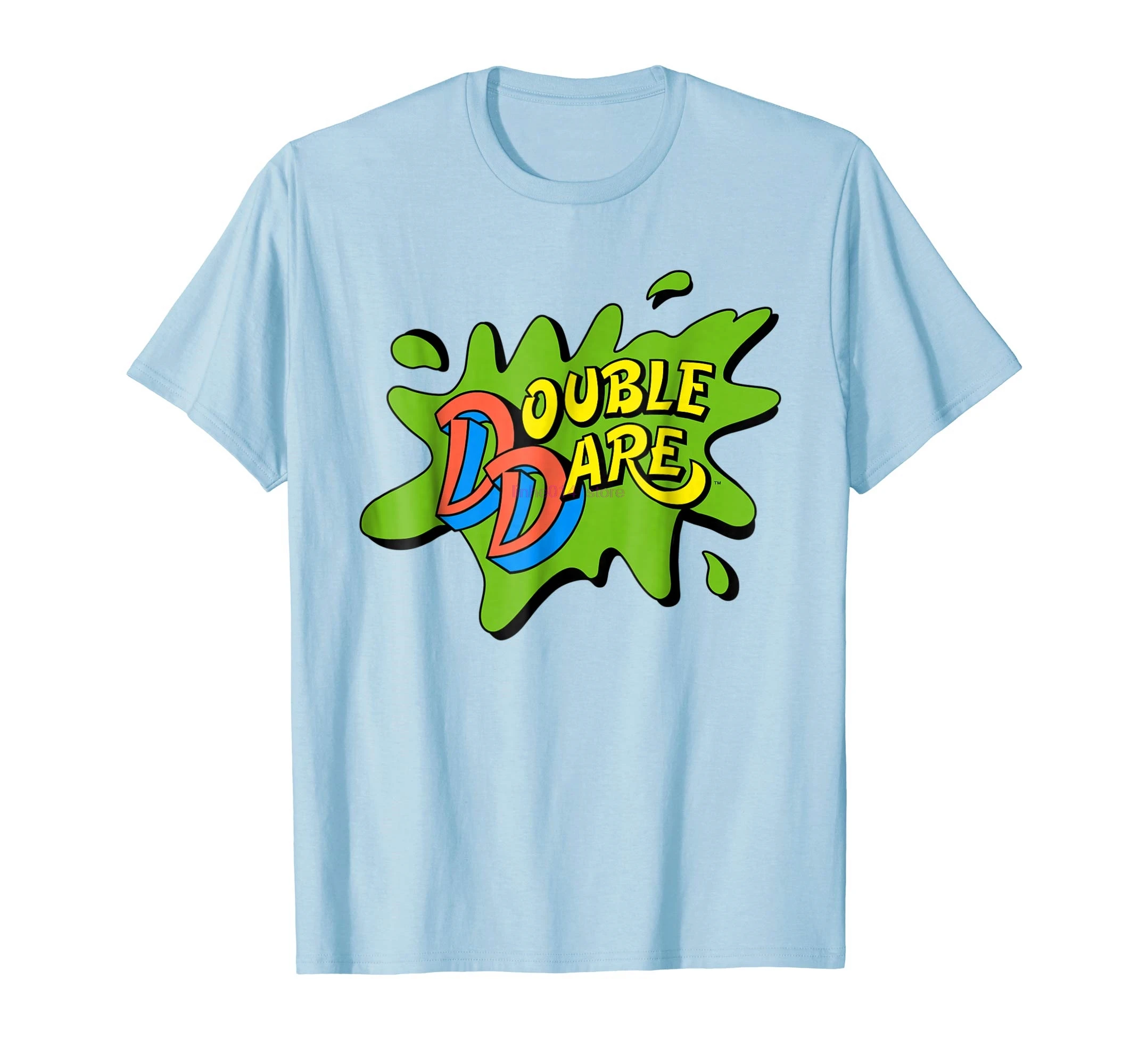 GILDAN brand men shirt Nickelodeon Double Dare Splat Logo T Shirt-in T ...