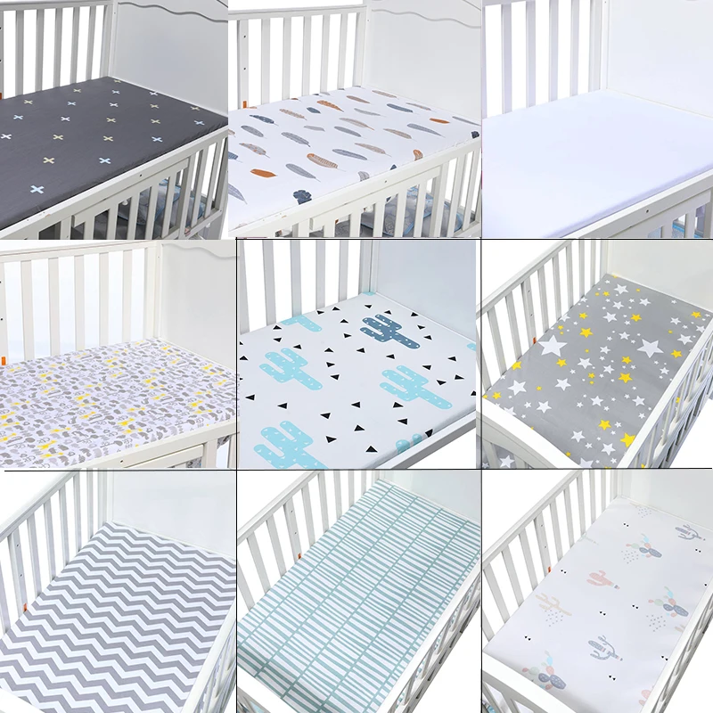 Новорожденных bebe портативный/мини-кроватки застежки для простыни установлены кроватки простыни мягкие детские наматрасник 130*70 см детские