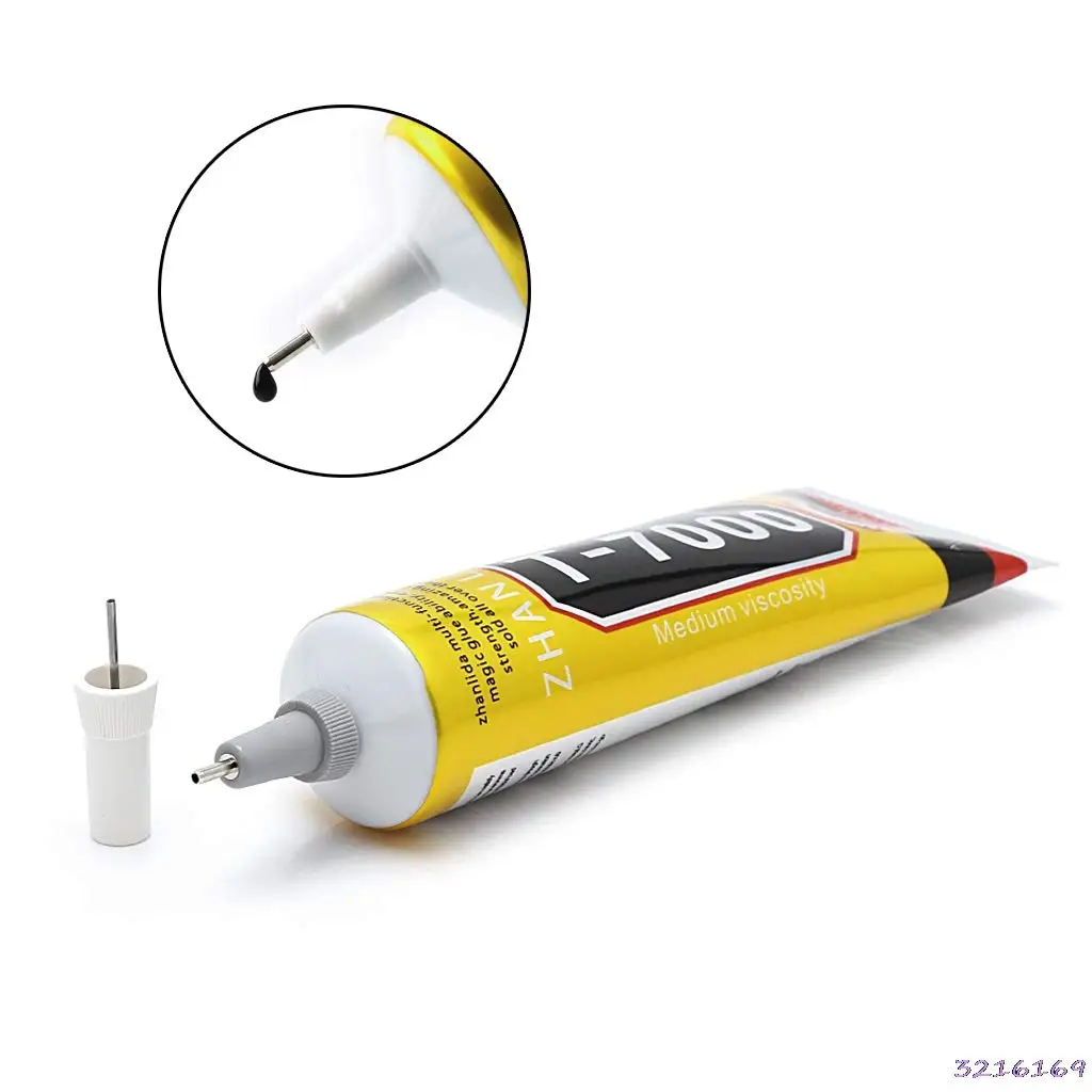 

1Pcs 50ml T7000 Black Liquid Glue Industrial Strength Adhesive for Touch Screen DIY Stick Drill Jewerly Craft Rhinestone Glue