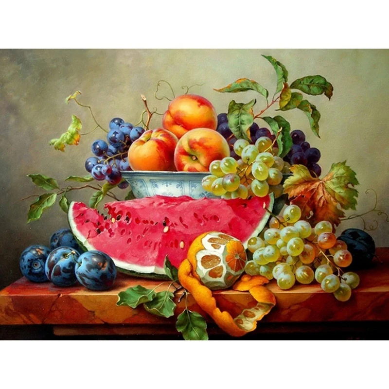 5D Full Square New Arrival Drill DIY Diamond Painting Fruit Diamond Embroidery Watermelon Garden Decoration