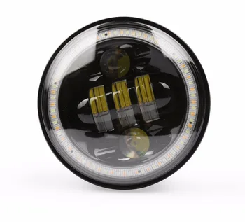 

Motorcycle Headlamp Kit 5000LM 50W 5.75Inch LED Headlight Assembly With Full Halo DRL for Harley Sportster Davidson