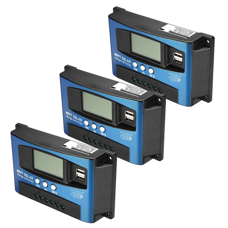 

30/40/50/60/100A MPPT Solar Charge Controller Dual USB LCD Display solar controller