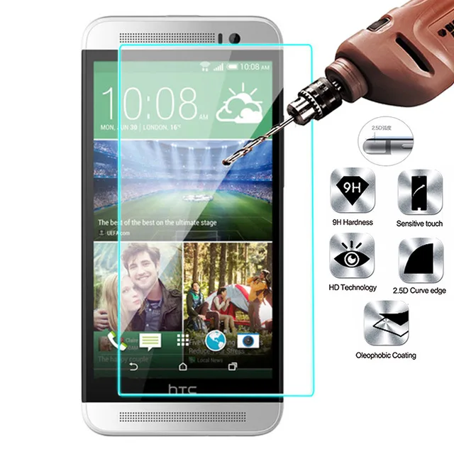 10 шт./лот 2.5D Закаленное стекло для HTC One E8 9H Высокое качество Взрывозащищенная
