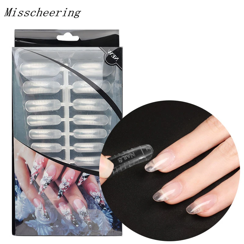 

240 pcs/box Acrylic Nail Art Forms UV Gel Board Nail Finger Quick Extensions Tips Mold DIY Design Manicure Accessory Tools