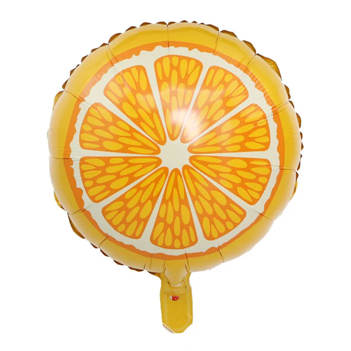Фрукт карамбола Pitaya Kiwi воздушный шар в форме арбуза оранжевый клубника арбуз фрукты Фольга Воздушный шар День Рождения украшения детские игрушки - Цвет: K83 Fruit Orange