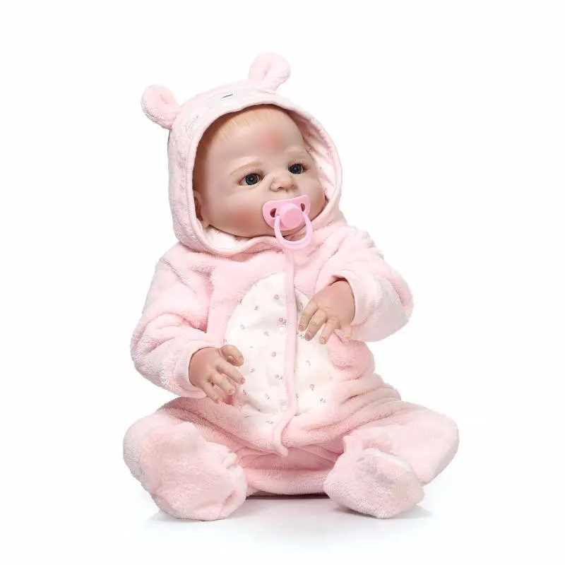 

Newborn Full Body Silicone Bebe Doll Reborn 22 Inch Vinyl Realistic Collectible Doll Reborn Baby Simulator Dolls For Girls Toys