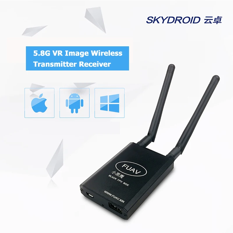 Skydroid 5,8G iOS AV Vedio нисходящий OTG VR изображение беспроводной передатчик приемник для FPV Мультикоптер Дрон