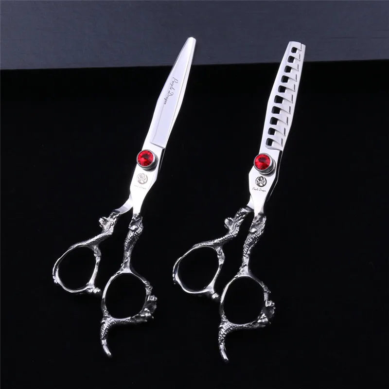 Lila Drache Professionelle Haarscheren 6 “Japan Friseursalon Cutting